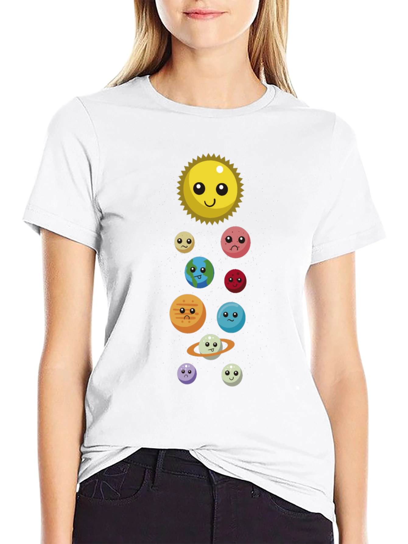 Cute Solar System T-Shirt - Unisex Graphic Tee