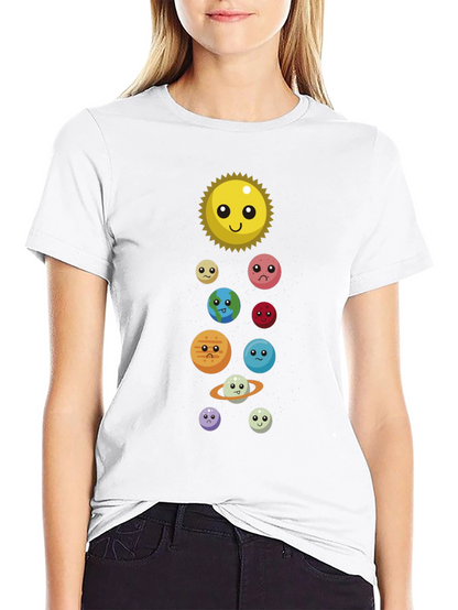 Cute Solar System T-Shirt - Unisex Graphic Tee