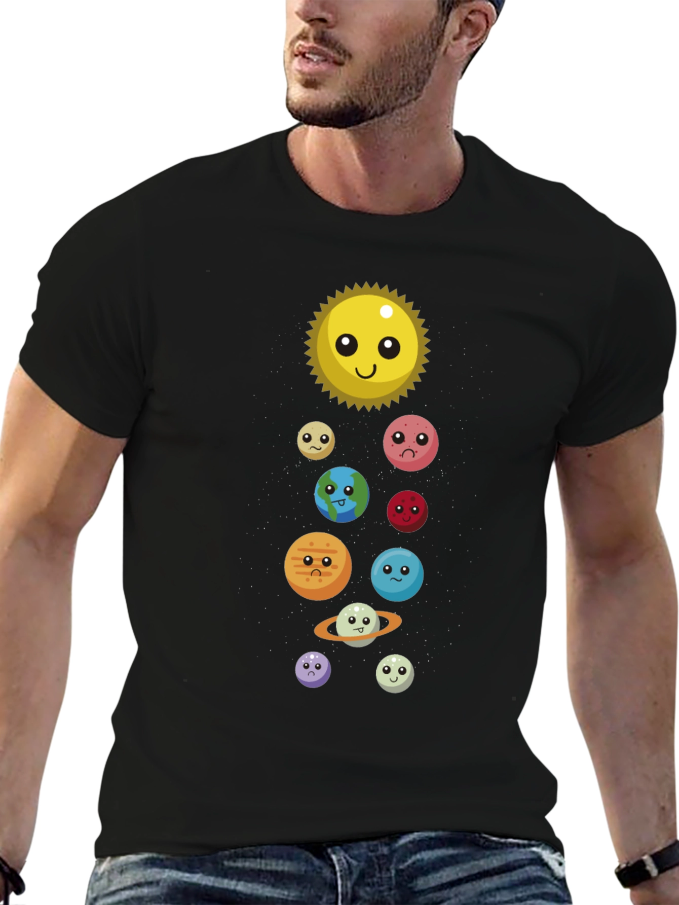 Cute Solar System T-Shirt - Unisex Graphic Tee