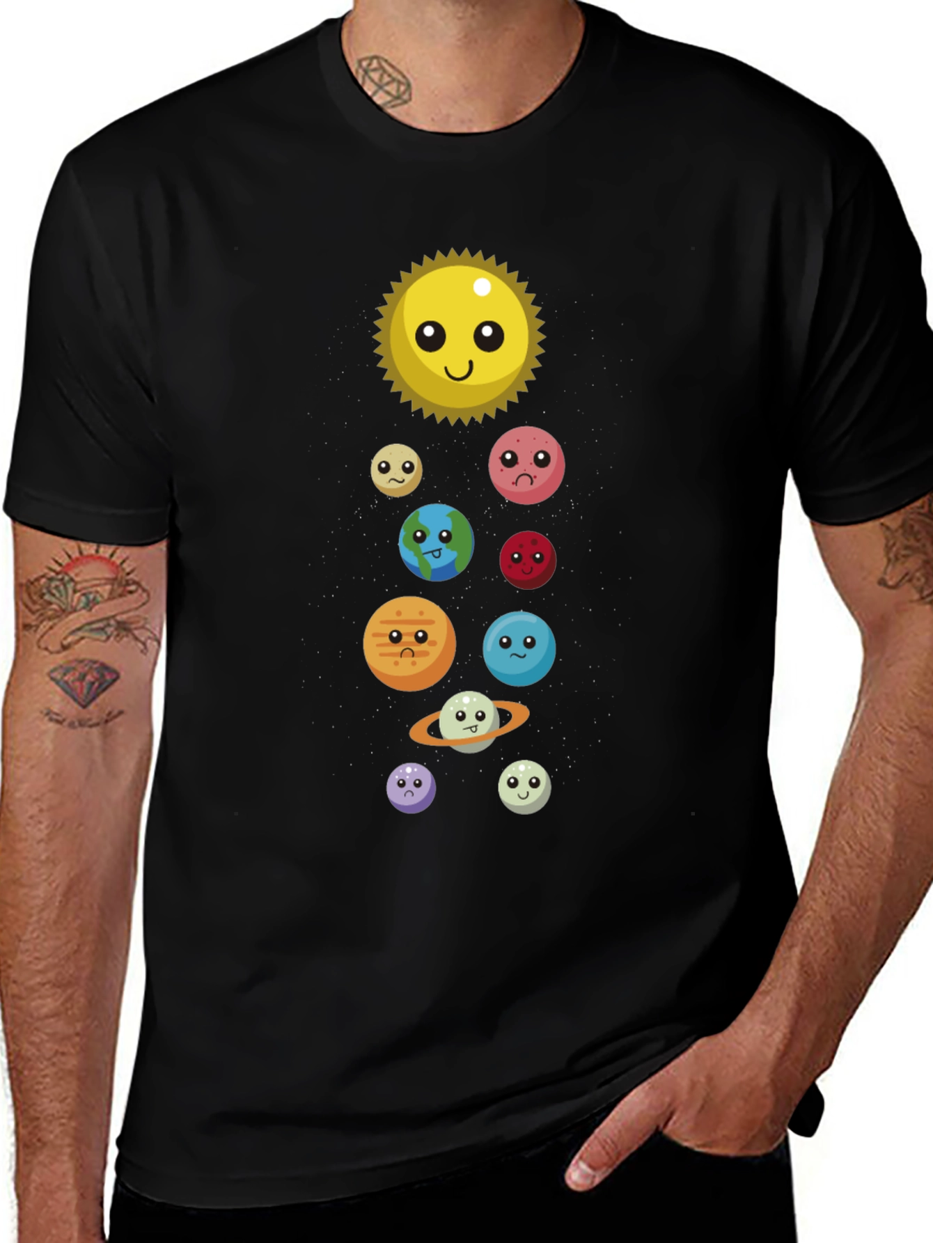 Cute Solar System T-Shirt - Unisex Graphic Tee