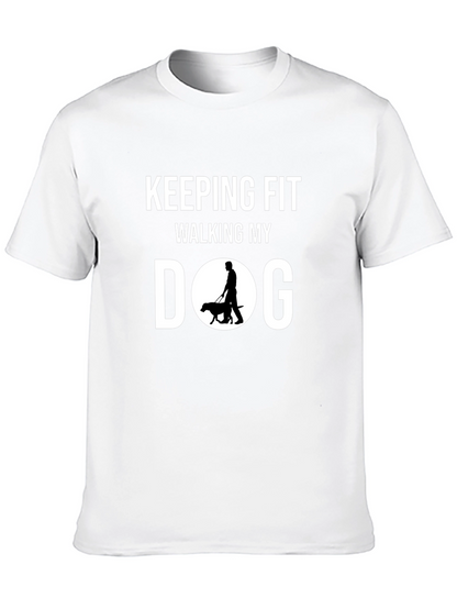 Keeping Fit Walking My Dog Graphic Tee