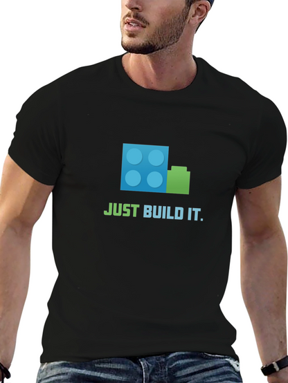 Just Build It T-Shirt - Black