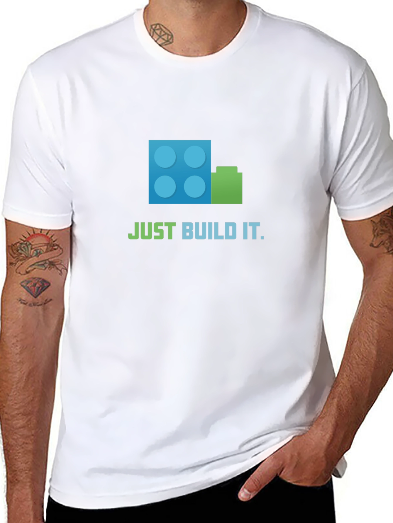 Just Build It T-Shirt - Black