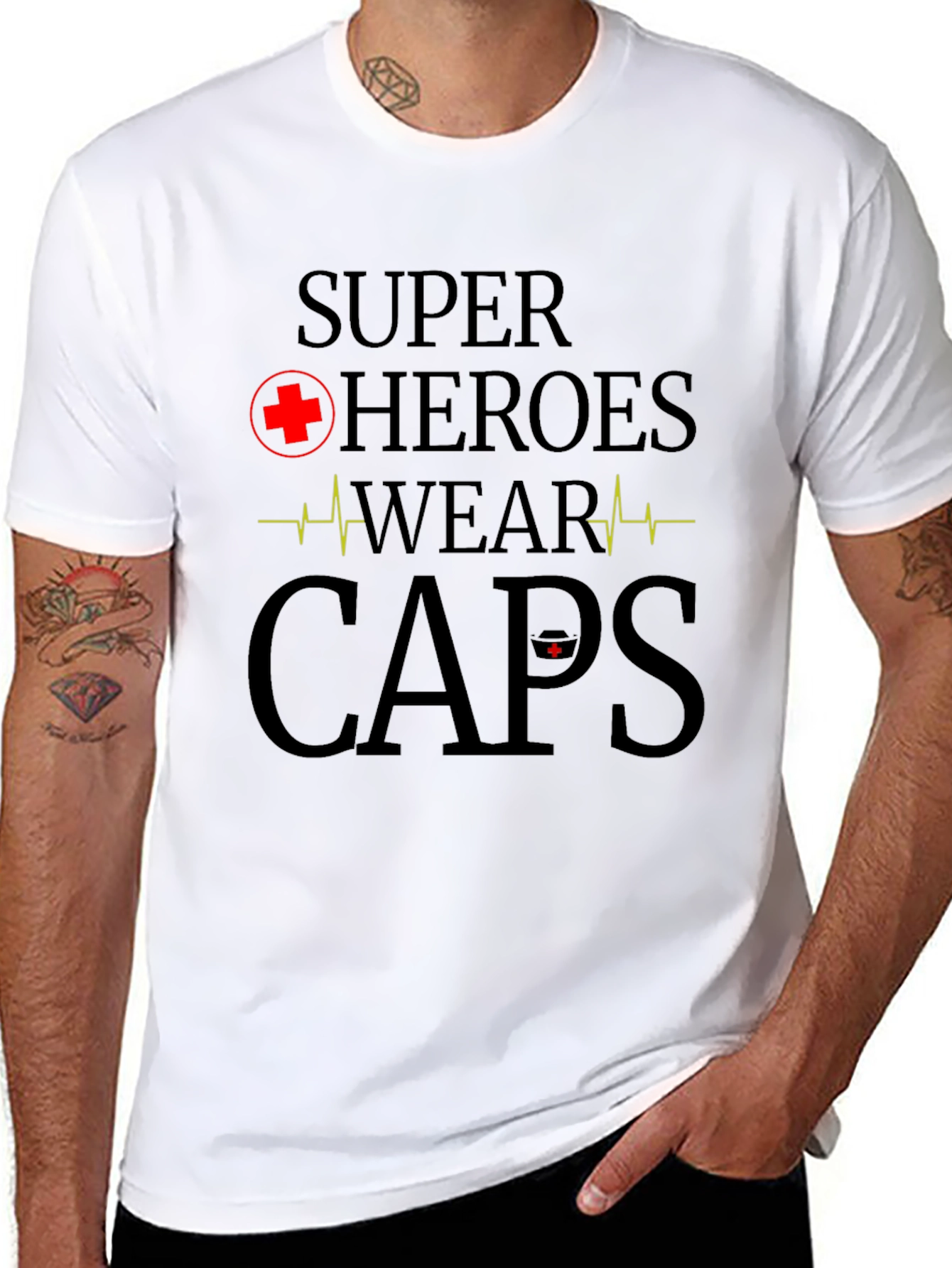 Superhero Nurse T-Shirt - Wear Caps!