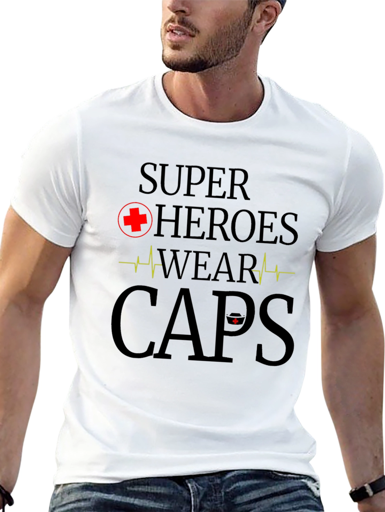 Superhero Nurse T-Shirt - Wear Caps!