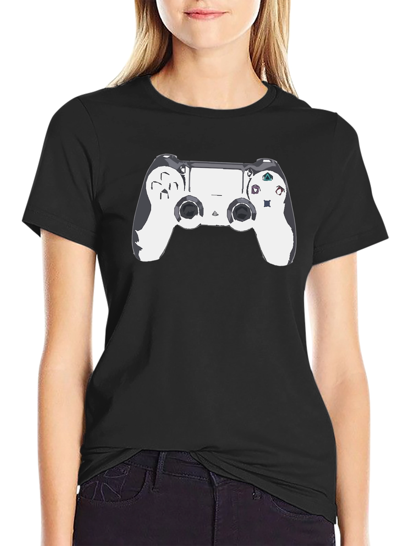 Gaming Controller Graphic Tee - Black