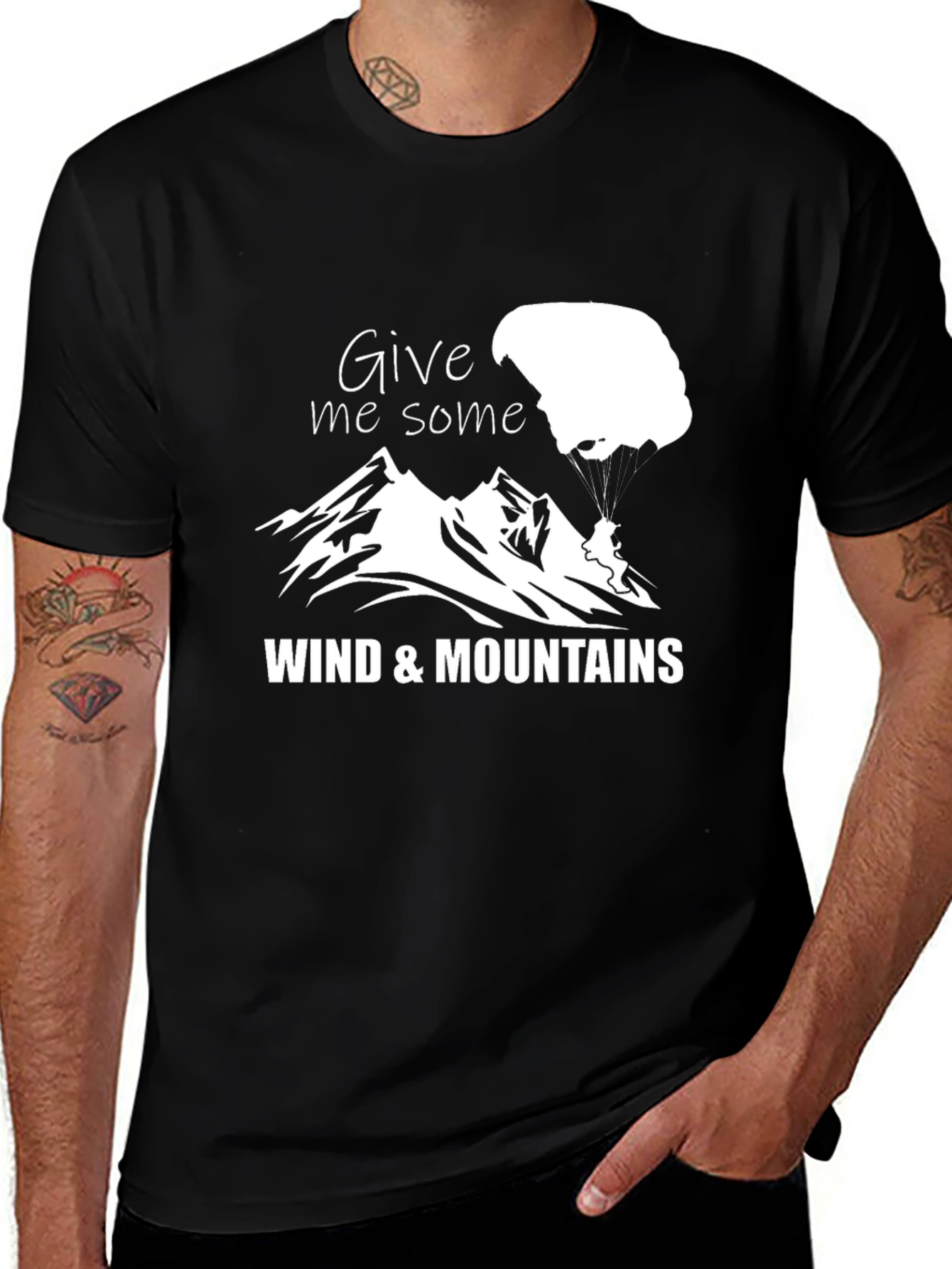 Wind & Mountains Graphic T-Shirt