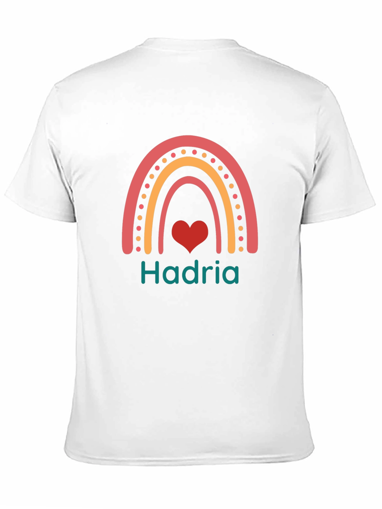 Hadria Rainbow Heart Custom T-Shirt