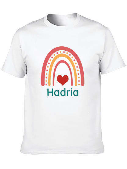 Hadria Rainbow Heart Custom T-Shirt