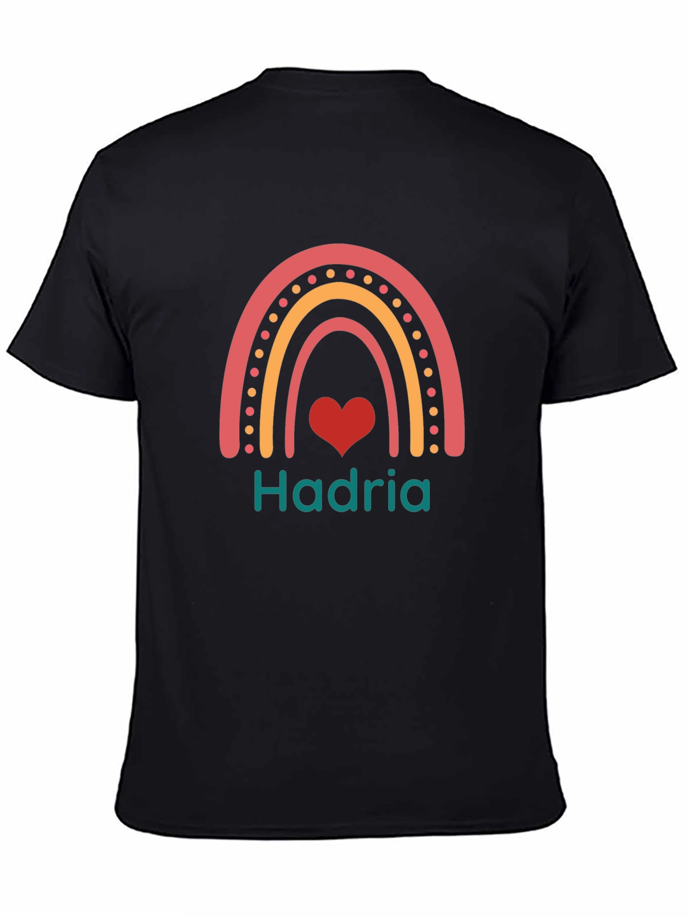 Hadria Rainbow Heart Custom T-Shirt