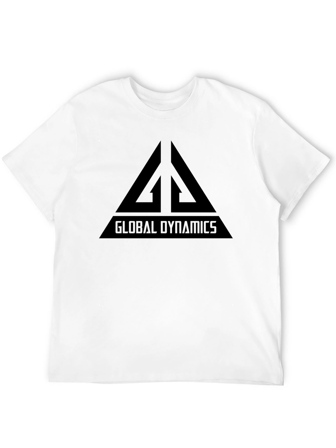 Global Dynamics Graphic Tee - Black Cotton T-Shirt