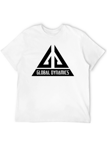 Global Dynamics Graphic Tee - Black Cotton T-Shirt