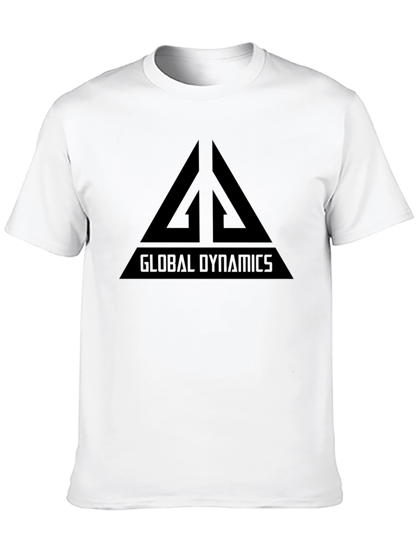 Global Dynamics Graphic Tee - Black Cotton T-Shirt