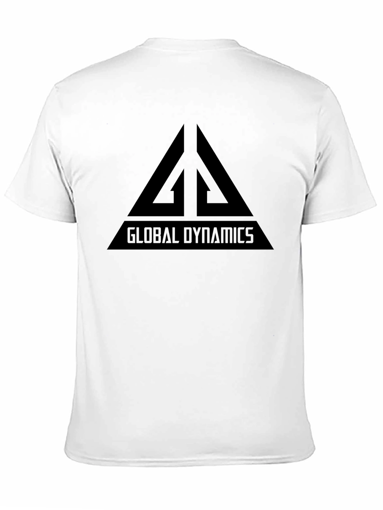 Global Dynamics Graphic Tee - Black Cotton T-Shirt