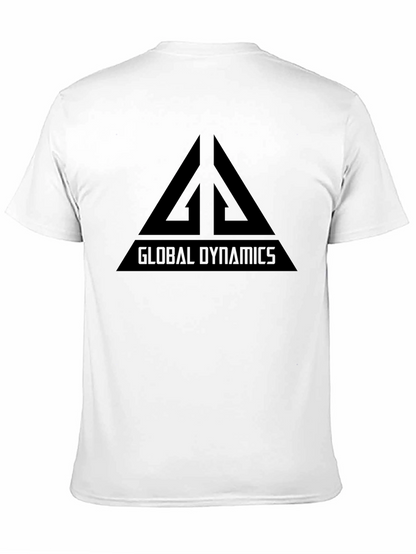 Global Dynamics Graphic Tee - Black Cotton T-Shirt