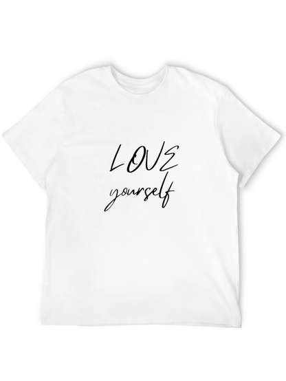Love Yourself Black Graphic T-Shirt