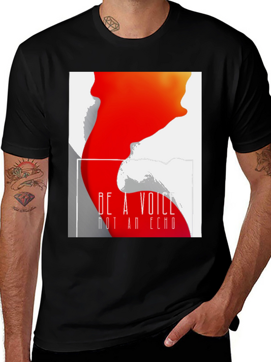 Be a Voice Graphic Tee - Stylish Black Cotton T-Shirt