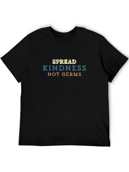 Spread Kindness Not Germs Black Graphic Tee