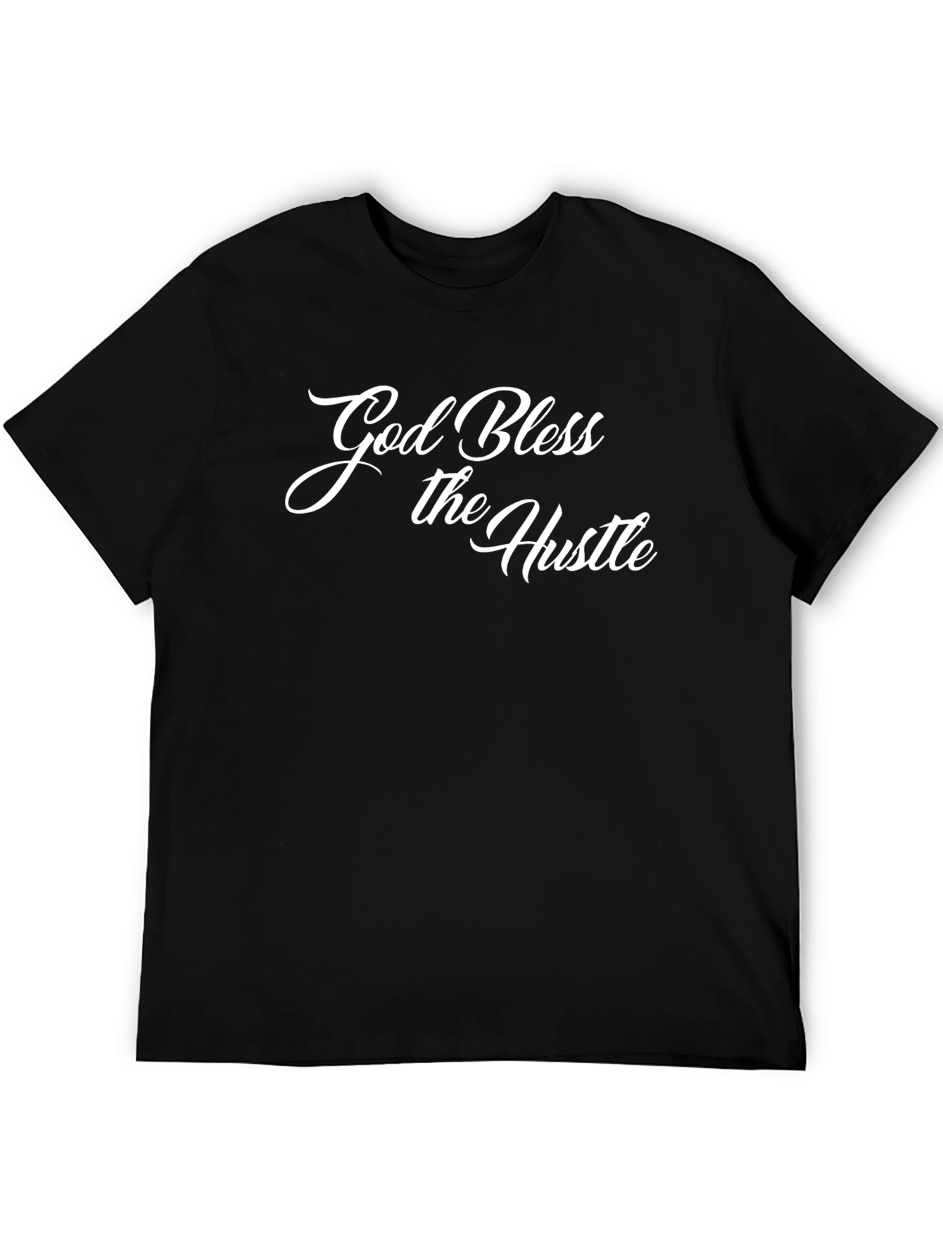 God Bless the Hustle T-Shirt - Stylish Black Tee
