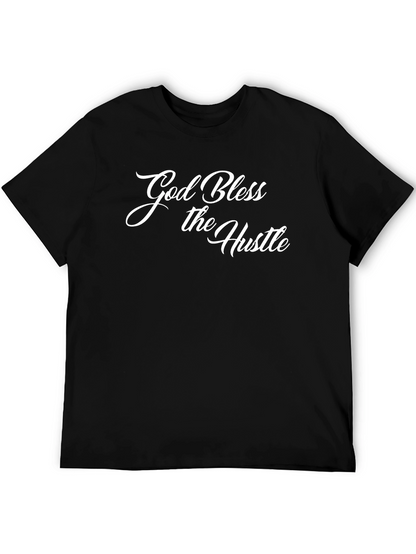 God Bless the Hustle T-Shirt - Stylish Black Tee