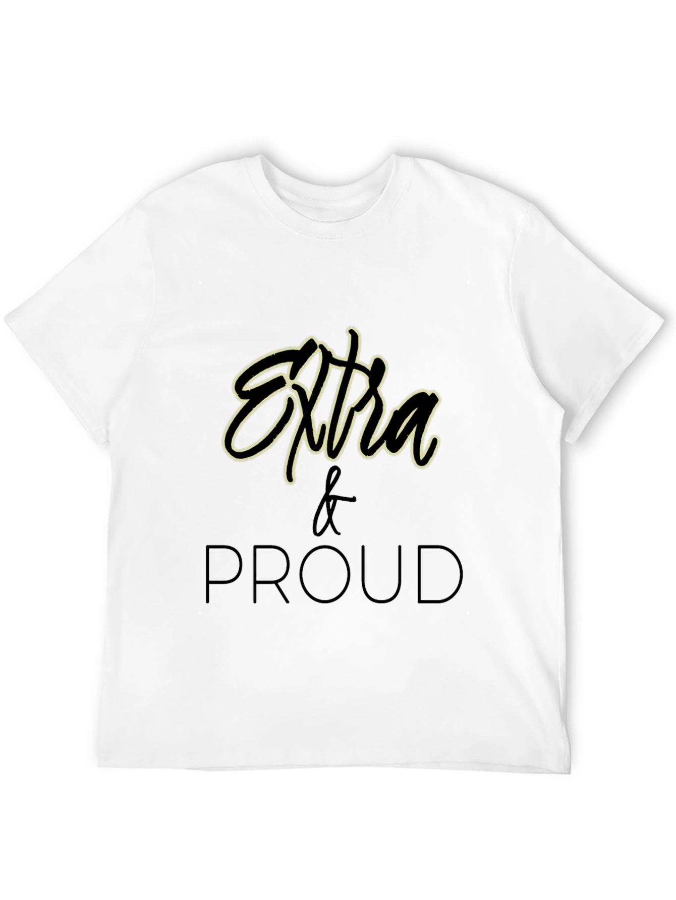 Extra & Proud Graphic T-Shirt - Black