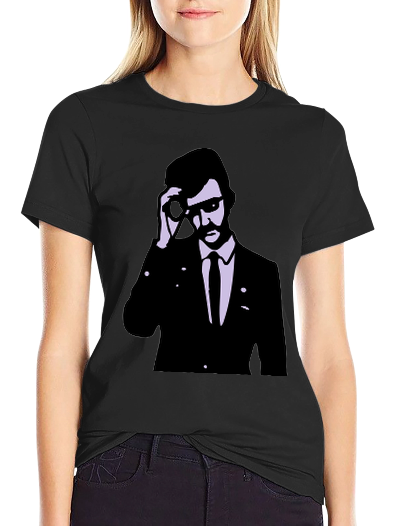 Retro Agent Graphic Tee - Cool Style
