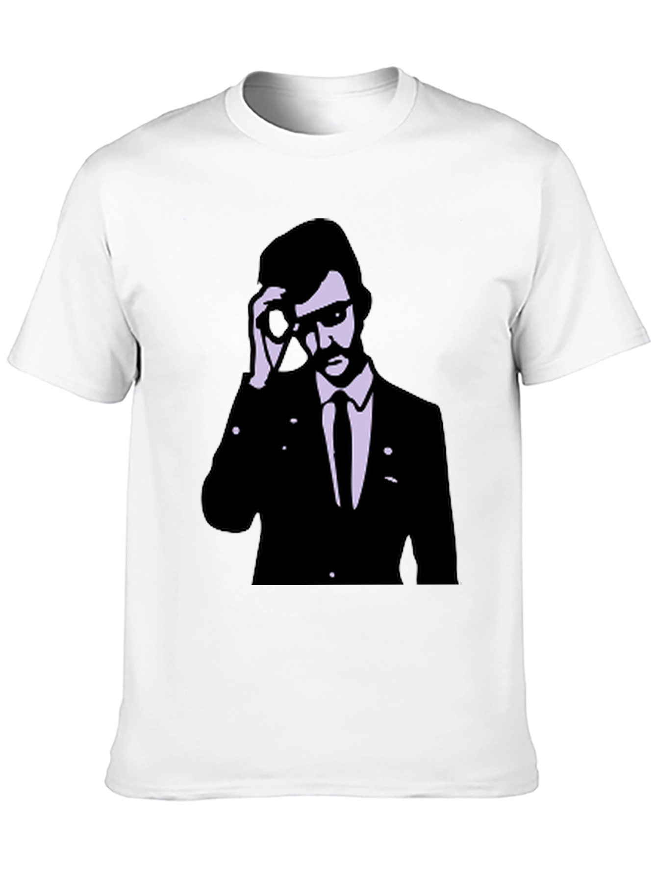Retro Agent Graphic Tee - Cool Style