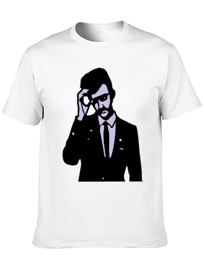 Retro Agent Graphic Tee - Cool Style