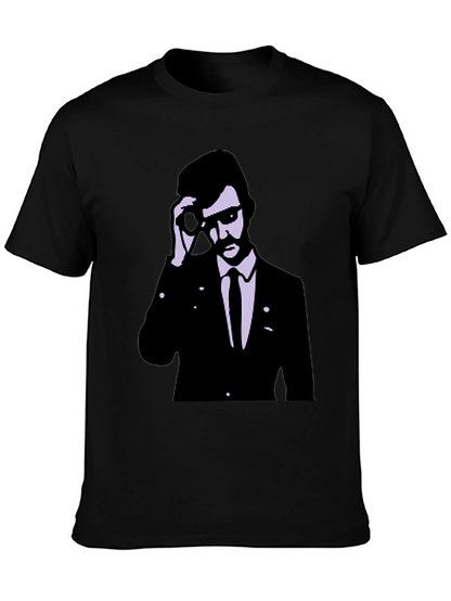 Retro Agent Graphic Tee - Cool Style