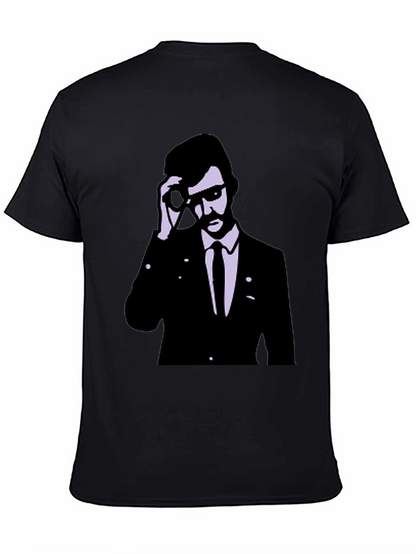 Retro Agent Graphic Tee - Cool Style