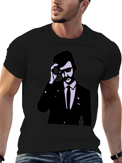Retro Agent Graphic Tee - Cool Style