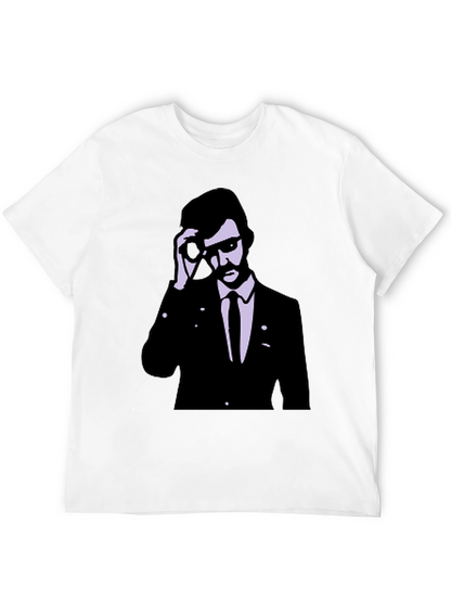 Retro Agent Graphic Tee - Cool Style
