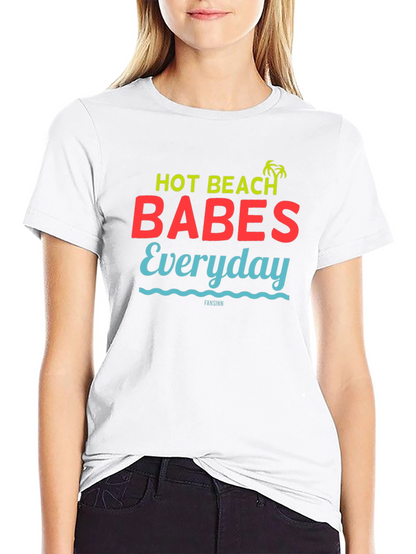 Hot Beach Babes Everyday Graphic Tee - Black