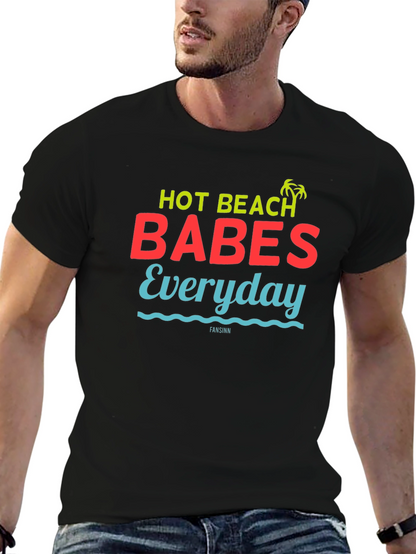 Hot Beach Babes Everyday Graphic Tee - Black