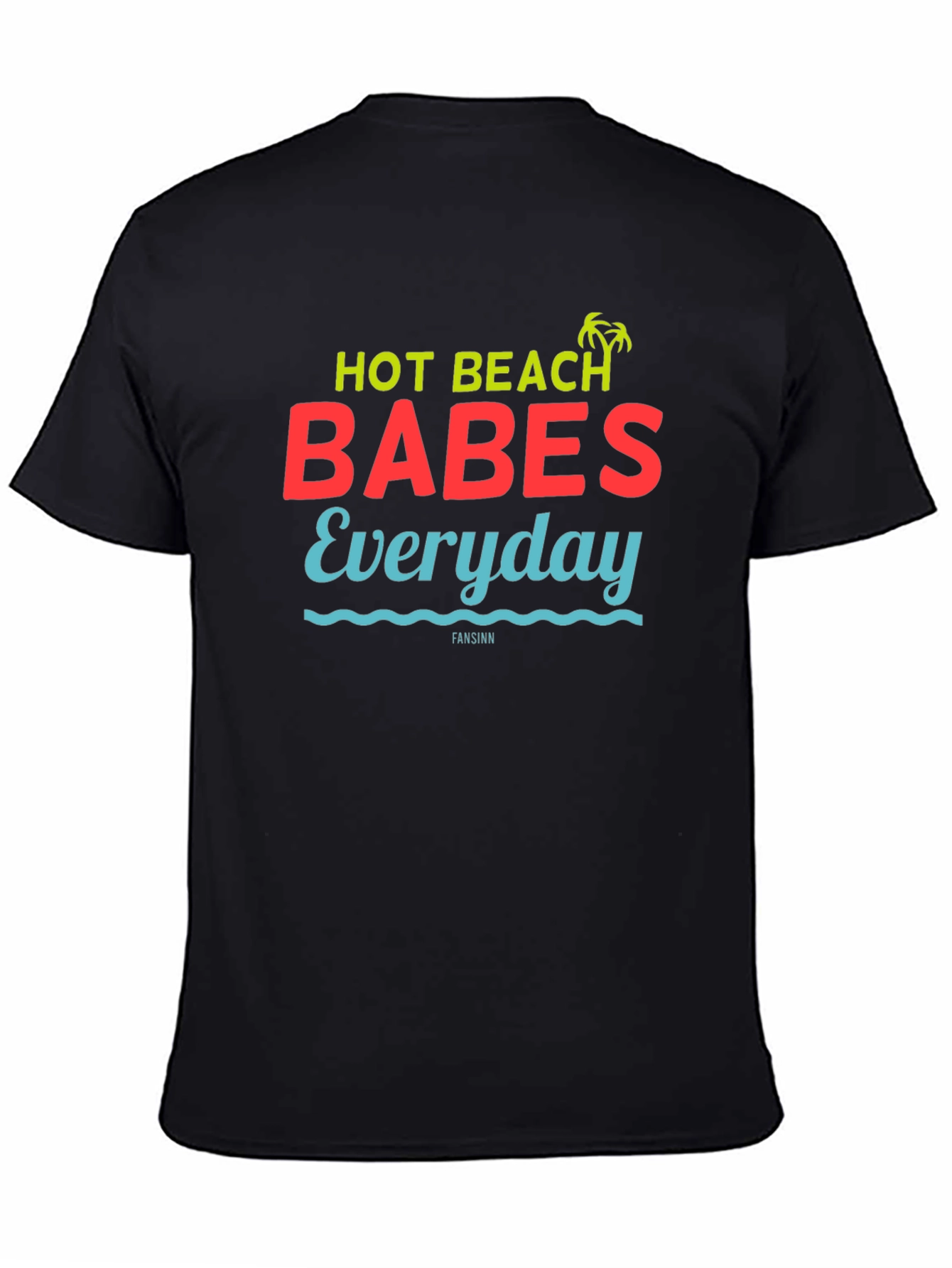 Hot Beach Babes Everyday Graphic Tee - Black