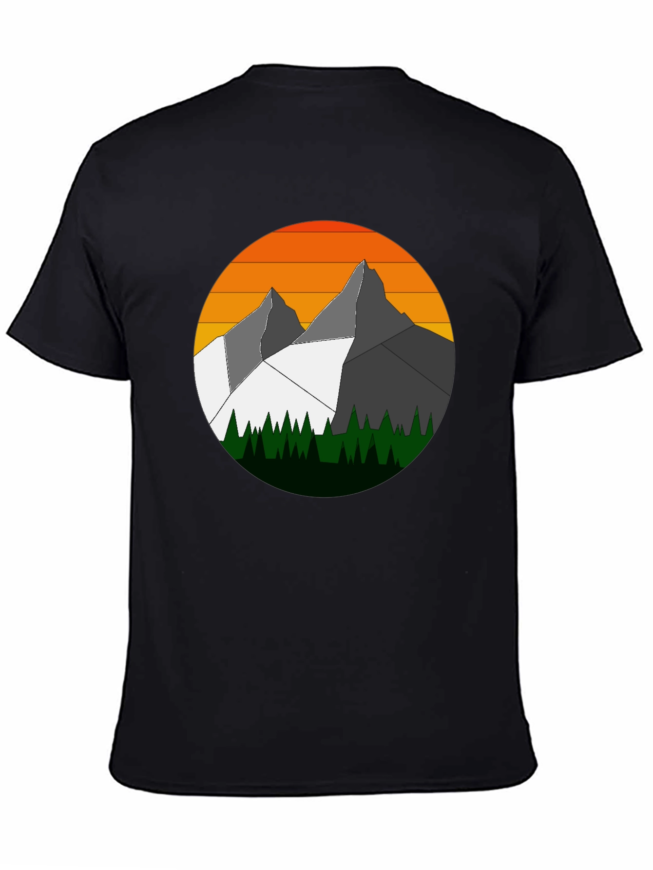 Mountain Sunset Graphic Tee - Nature Inspired Style