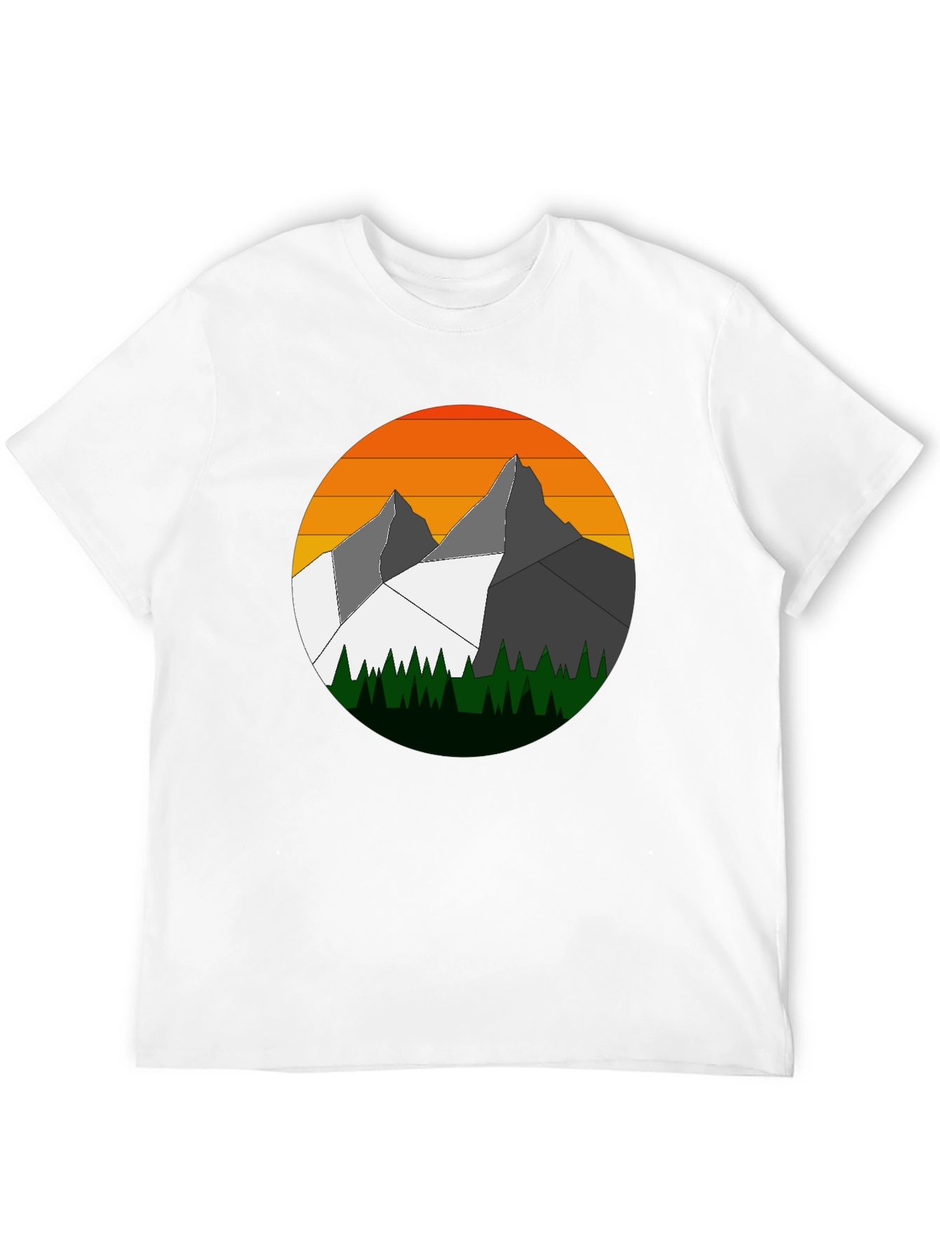 Mountain Sunset Graphic Tee - Nature Inspired Style