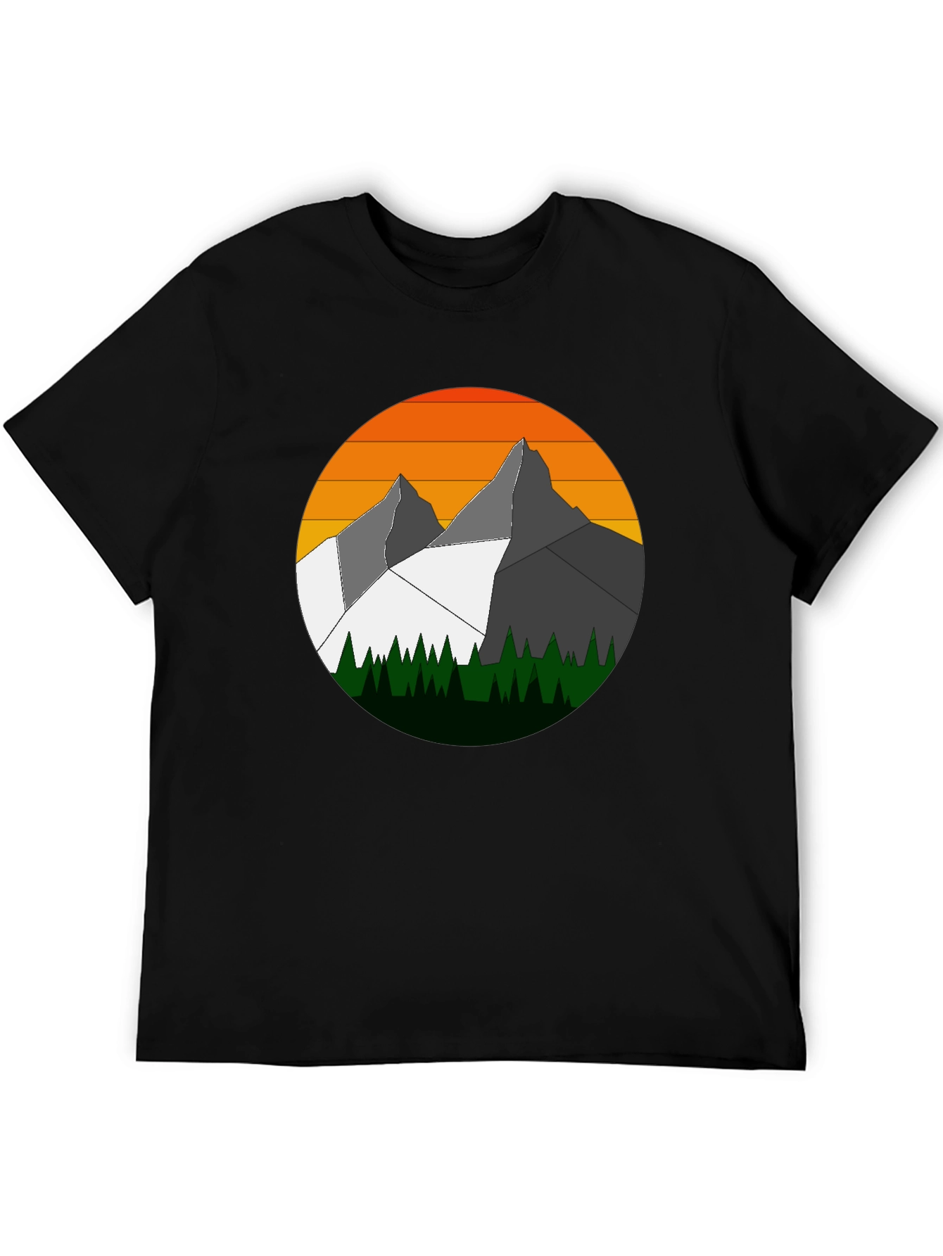 Mountain Sunset Graphic Tee - Nature Inspired Style