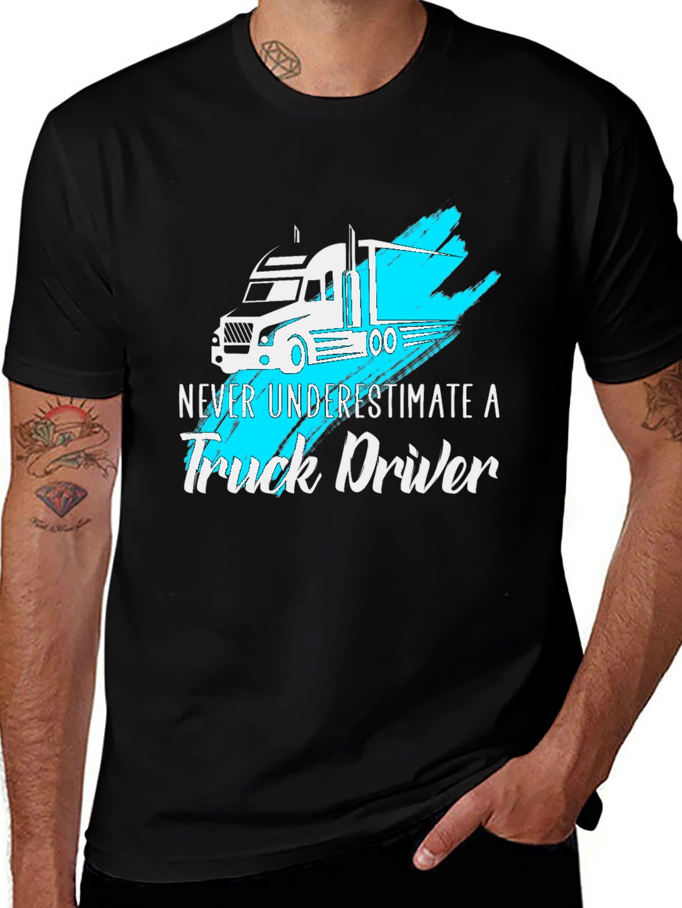 Truck Driver T-Shirt - Never Underestimate