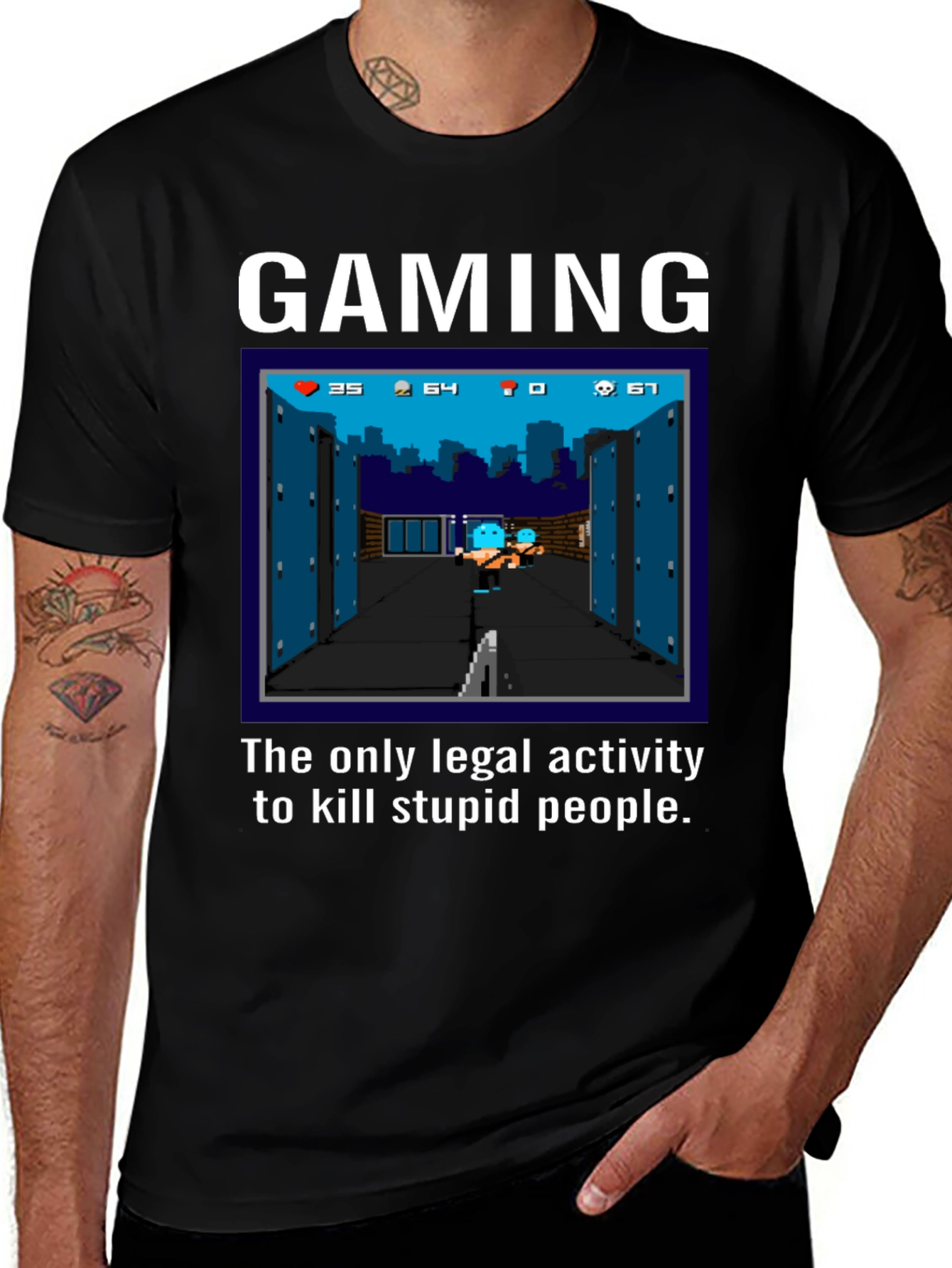 Gaming T-Shirt: Kill Stupid People