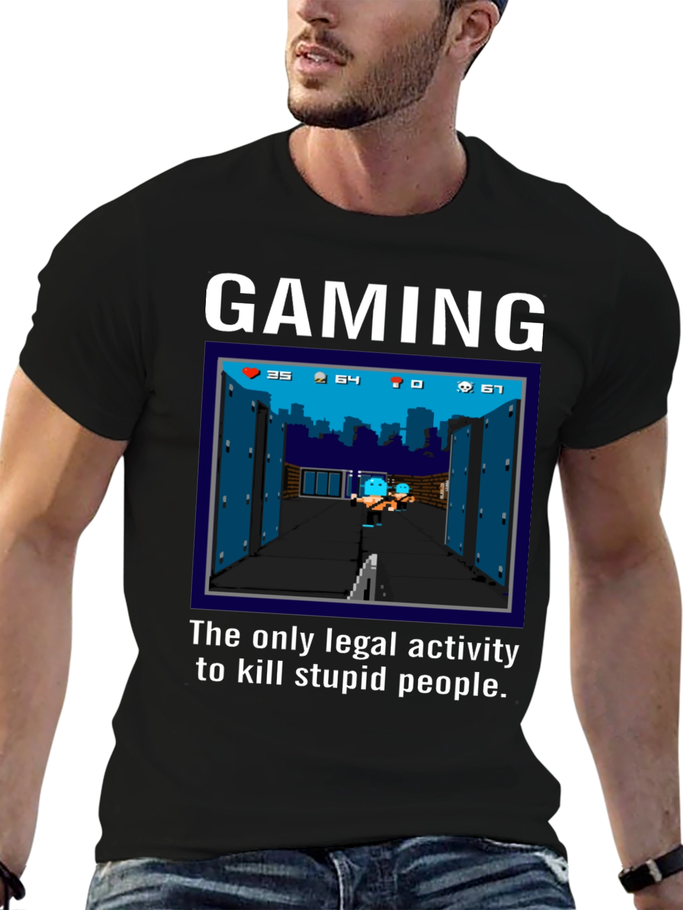 Gaming T-Shirt: Kill Stupid People