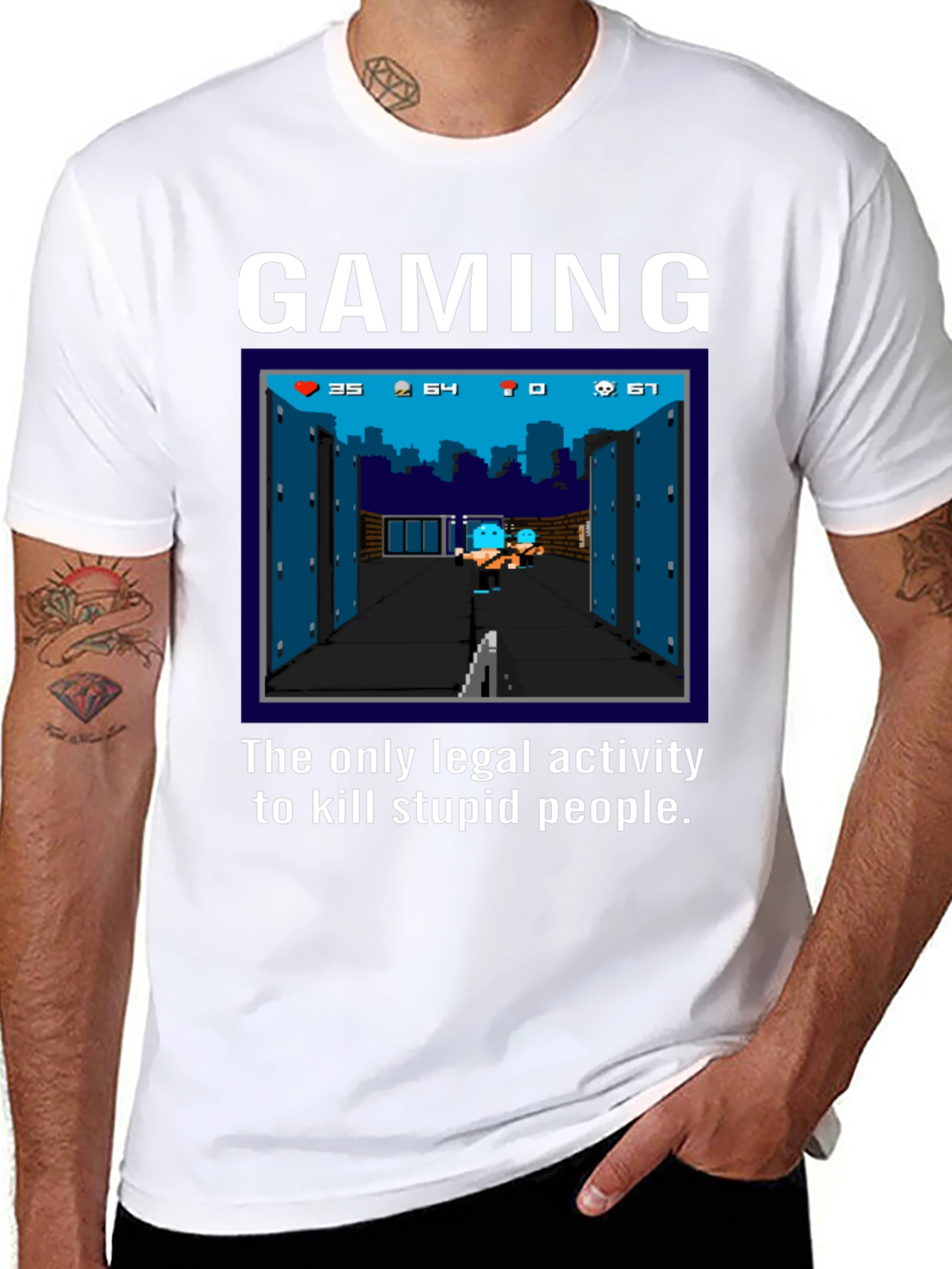 Gaming T-Shirt: Kill Stupid People