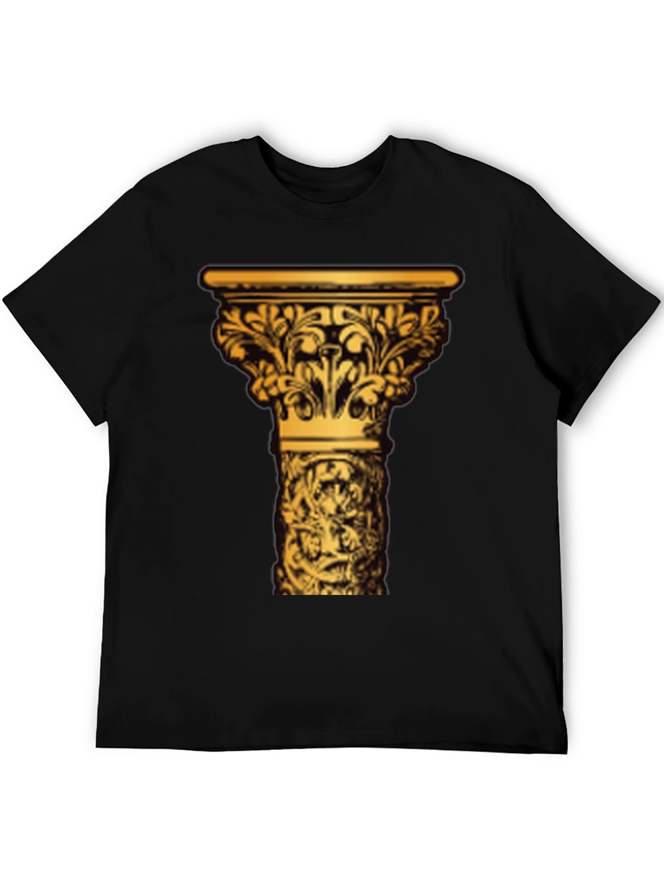 Ornate Column Graphic Tee - Black