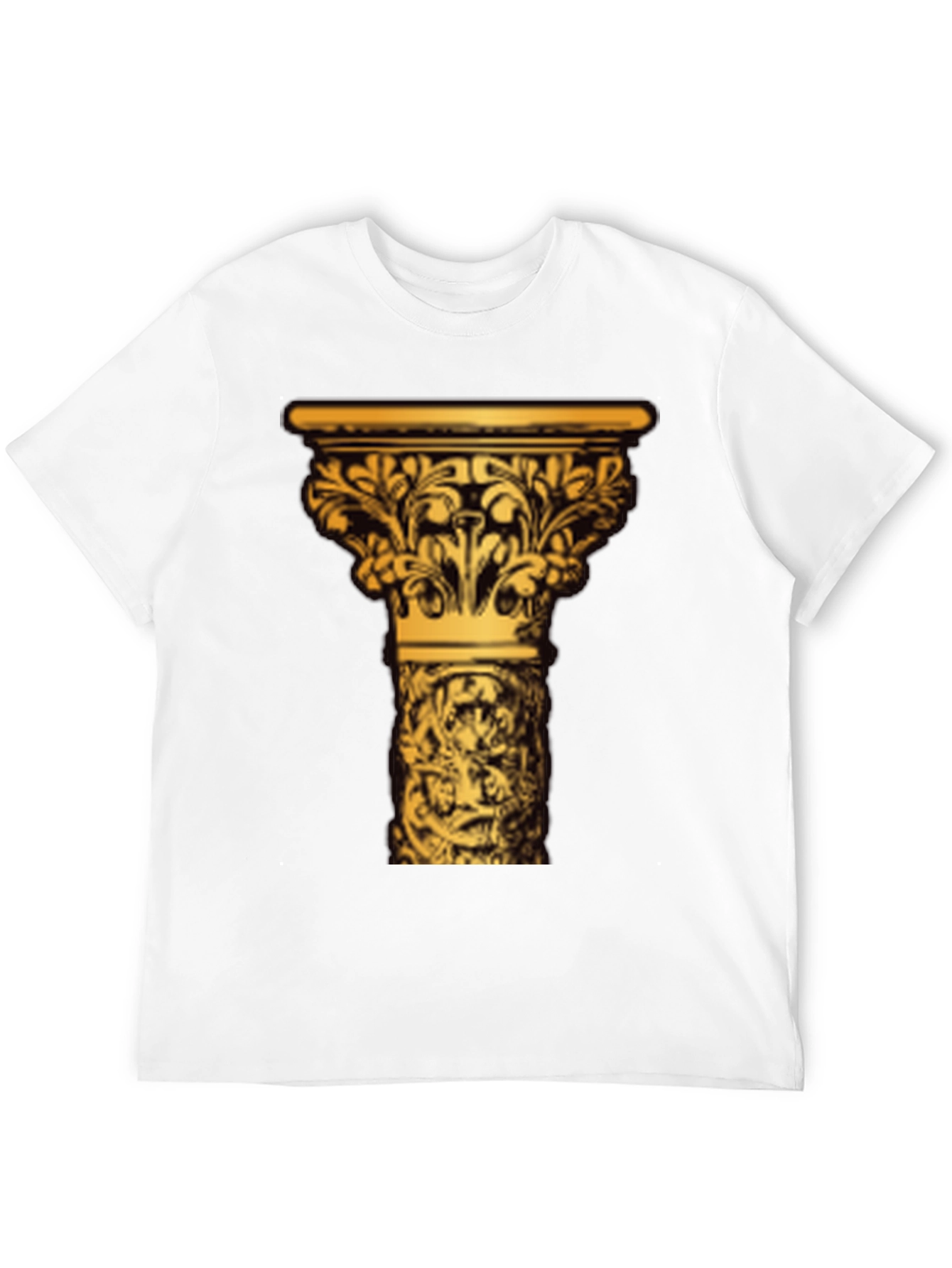 Ornate Column Graphic Tee - Black