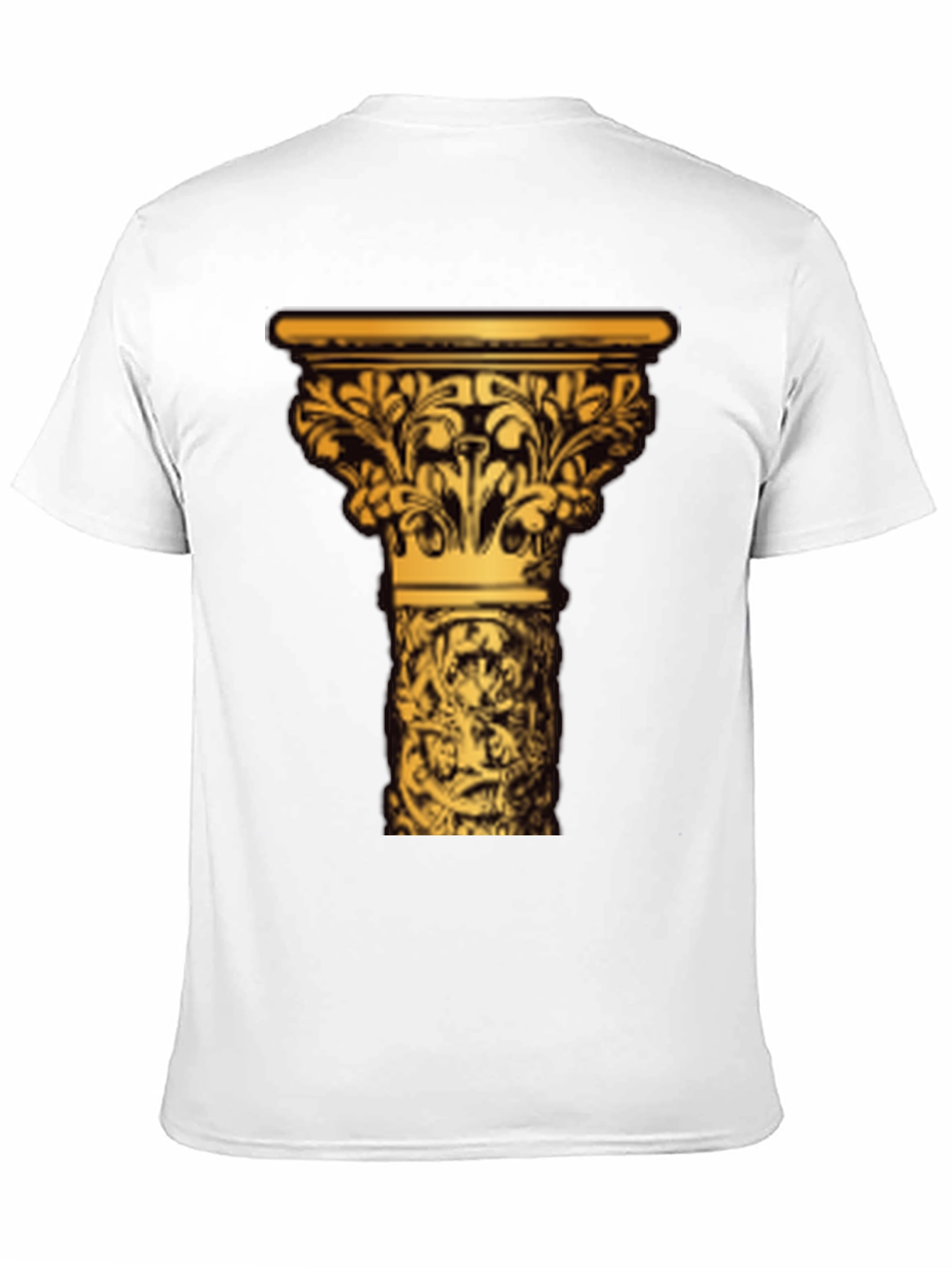 Ornate Column Graphic Tee - Black