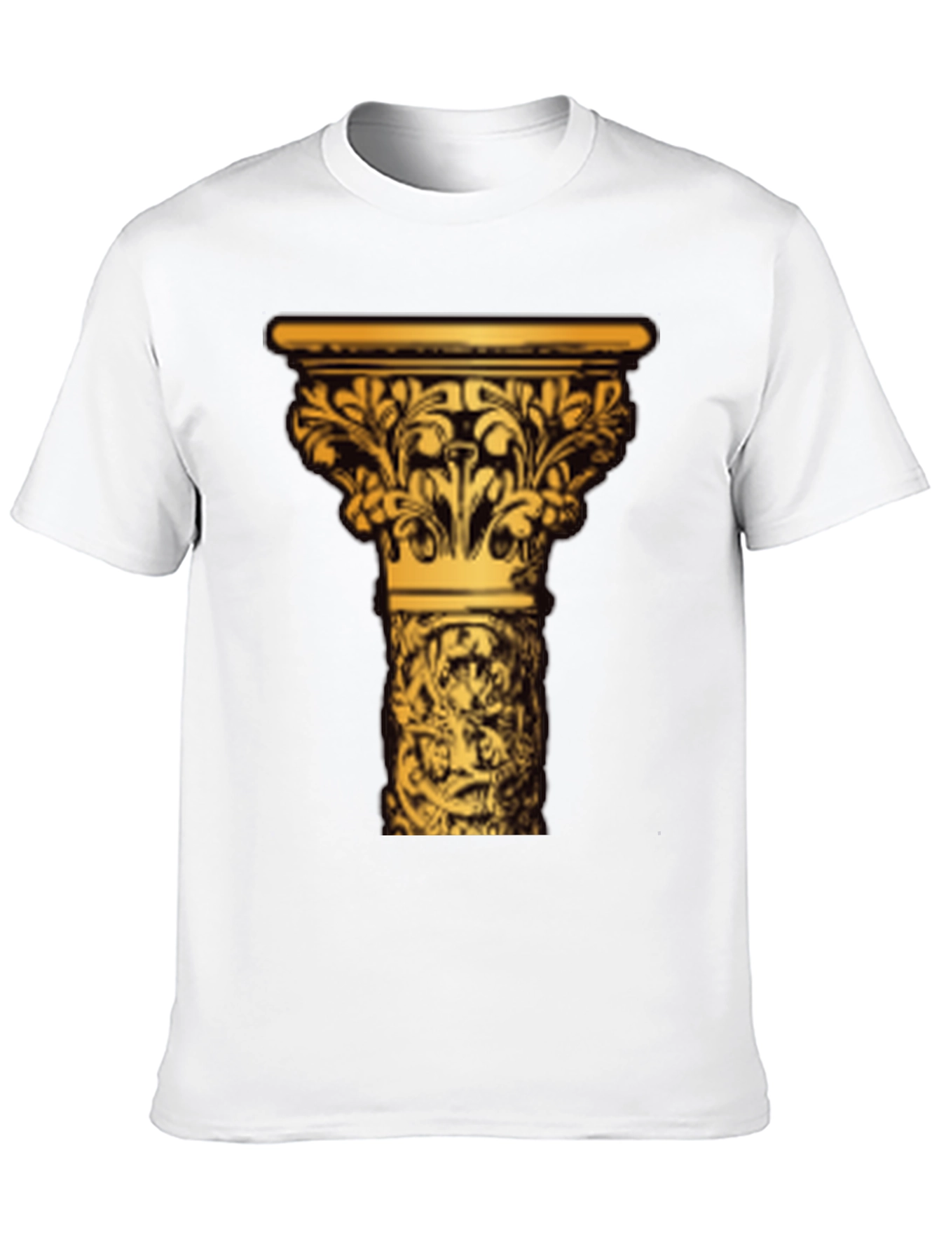 Ornate Column Graphic Tee - Black