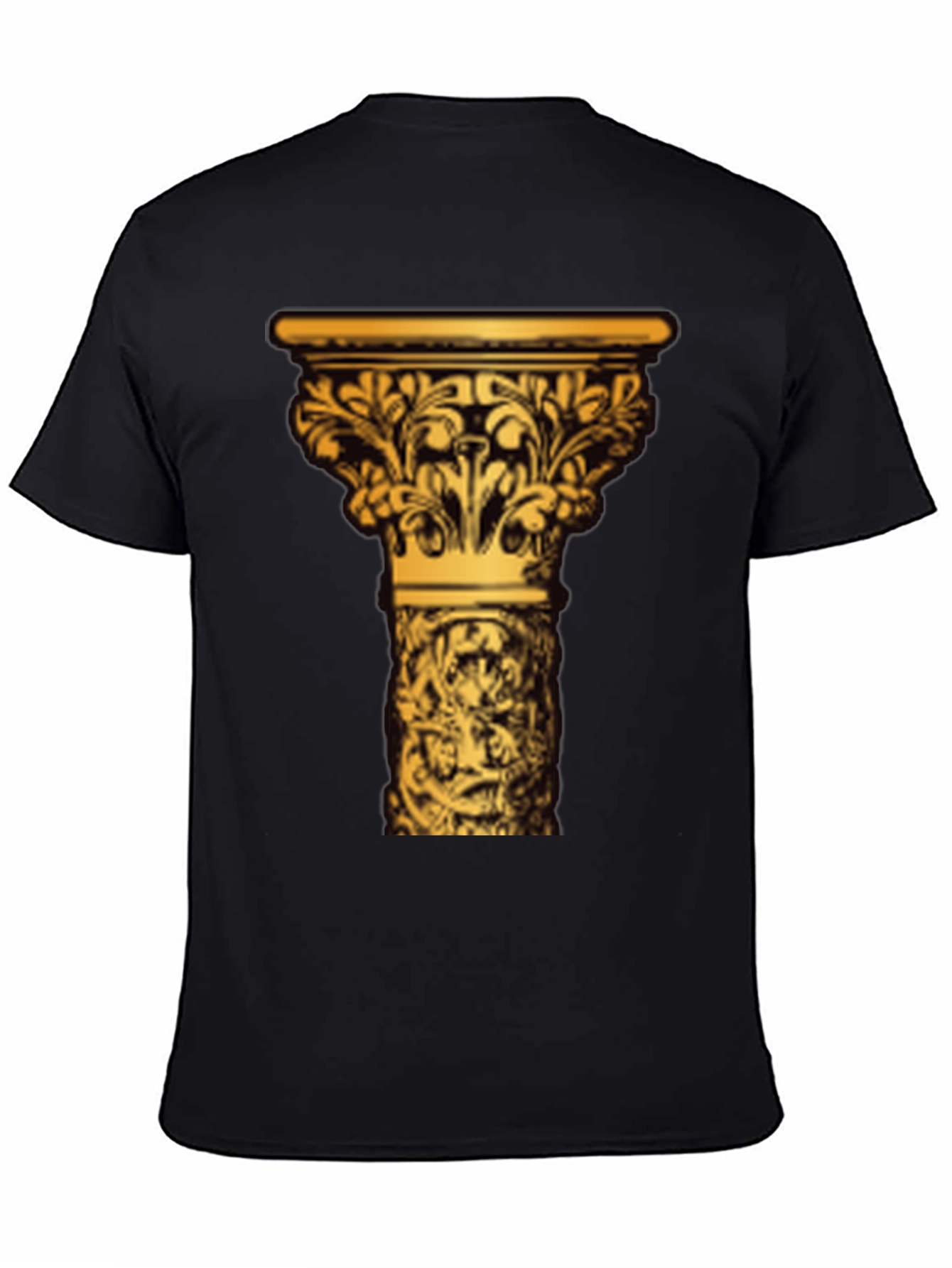 Ornate Column Graphic Tee - Black