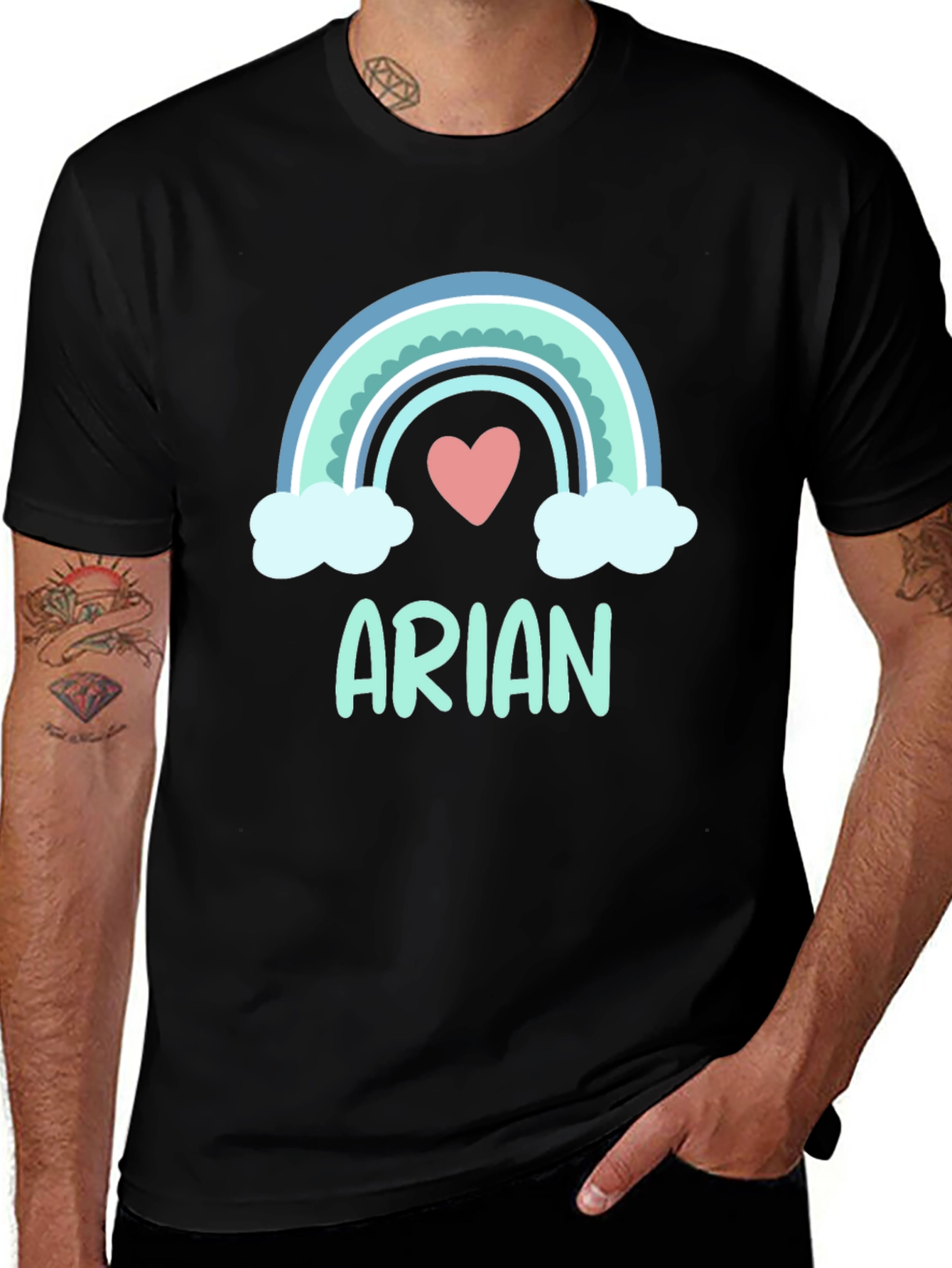 Rainbow Arian Heart T-Shirt