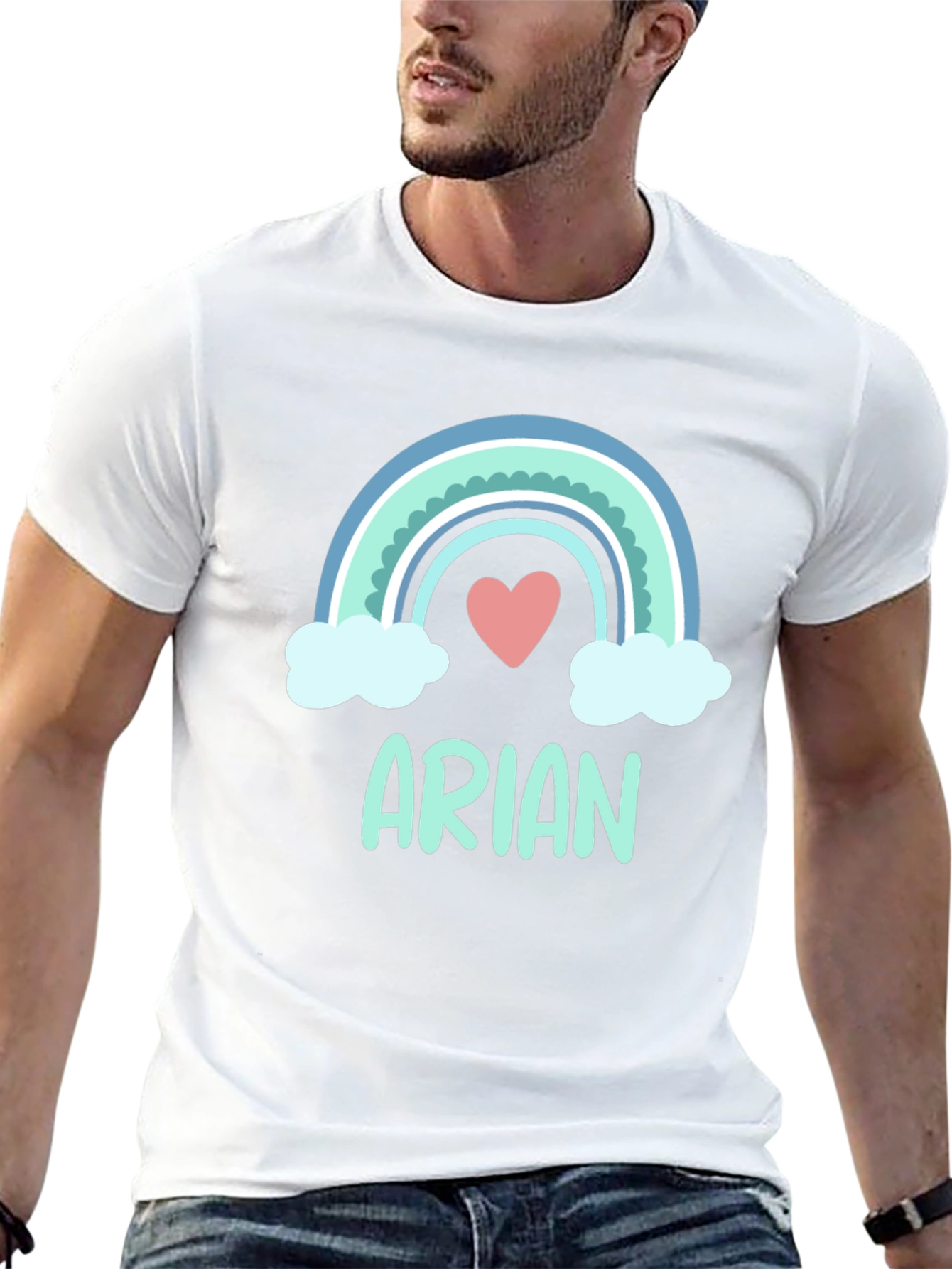 Rainbow Arian Heart T-Shirt
