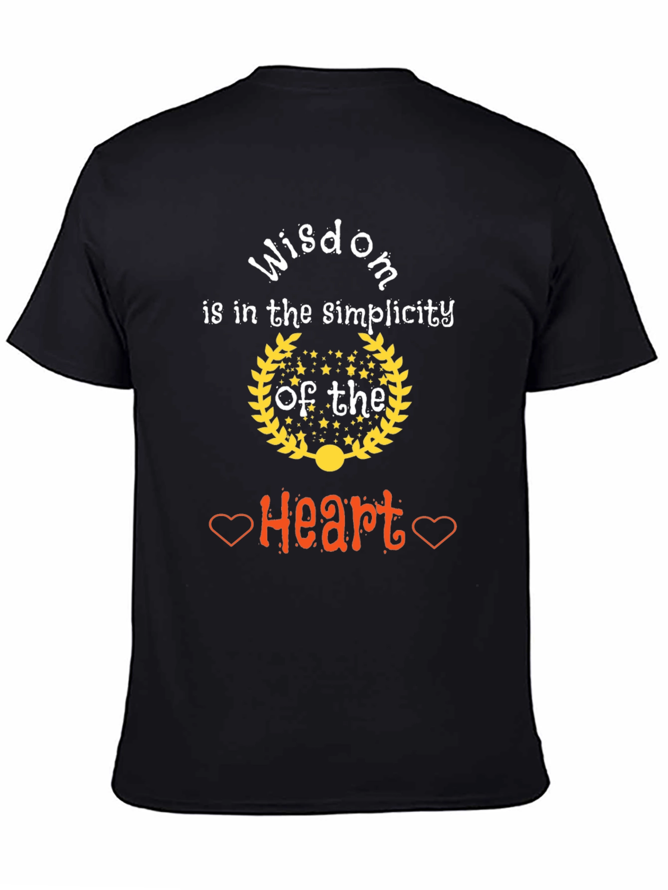 Wisdom Heart Simplicity Graphic T-Shirt